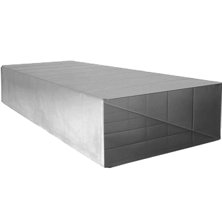 5-Ft-Galvanized-Plenum-Unassembled-Assembled 5 Ft Galvanized Plenum Unassembled Assembled