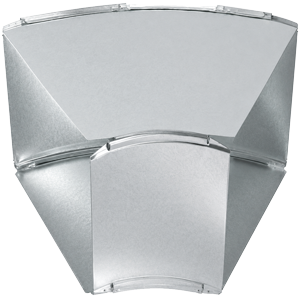 45 degree side angle elbows with 5 inch radius assembled b