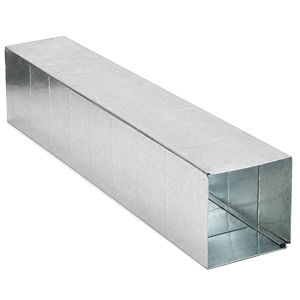5 ft galvanized duct unassembled assembled b