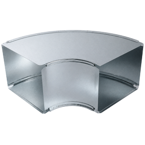 90 degree side angle elbows with 5 inch radius assembled b